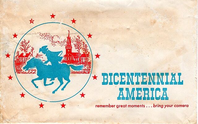 US Bicentennial photo envelope